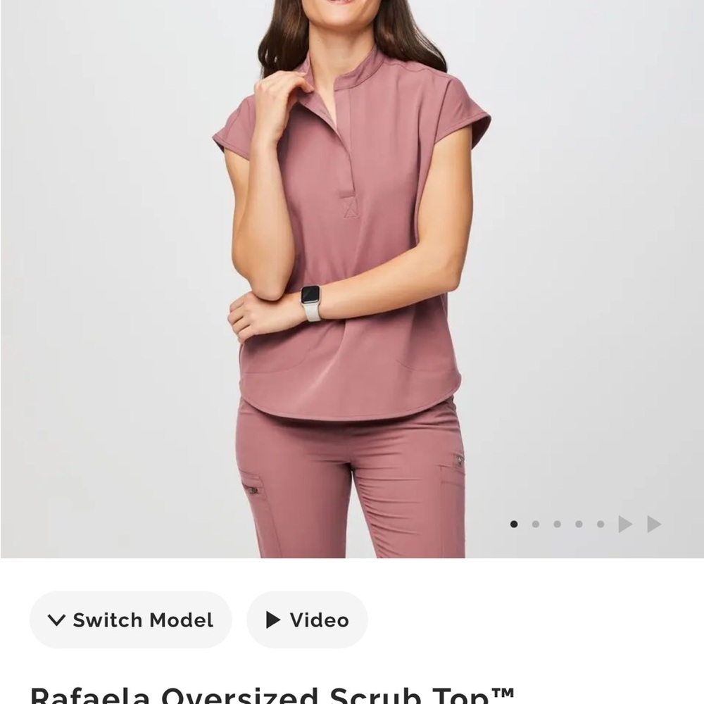 Figs Rafaela Scrub Top and High Waist Zamora Pants